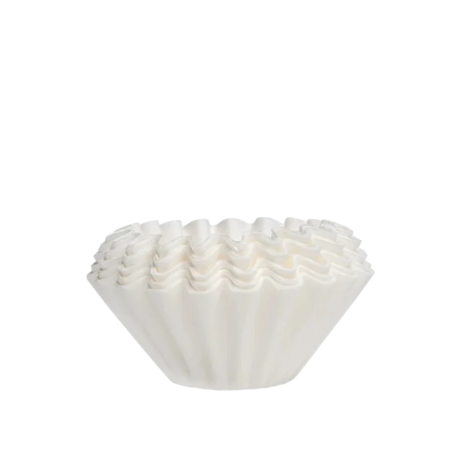 White flat bed paper filter