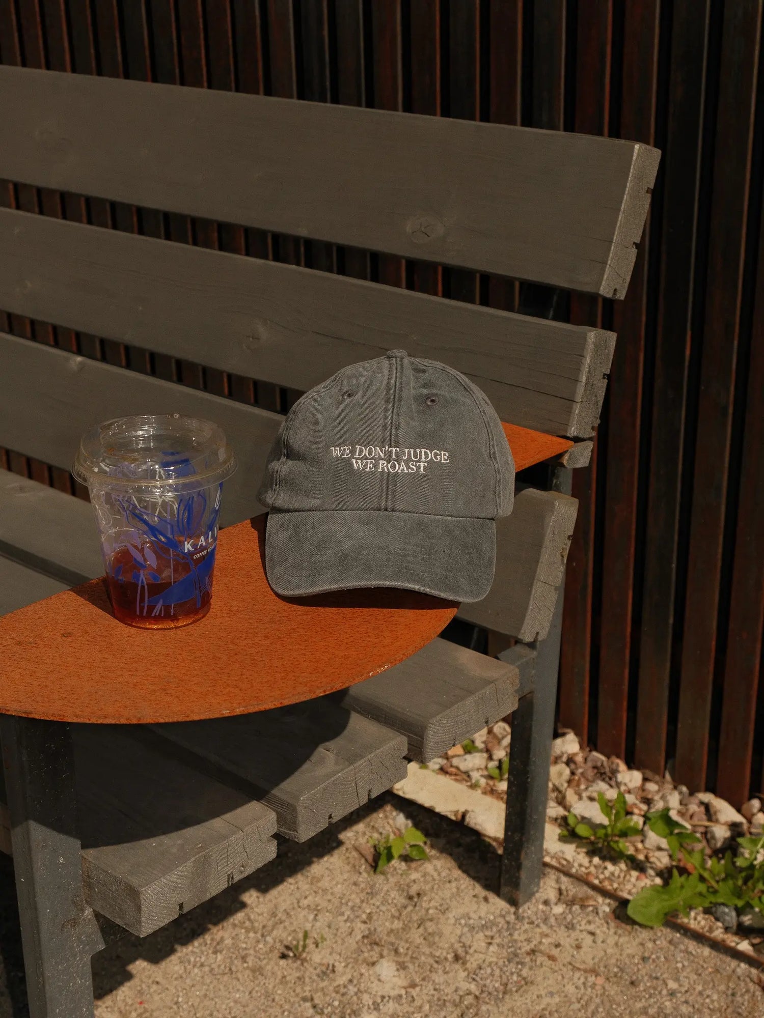 HAT - WE DON'T JUDGE, WE ROAST - GREY