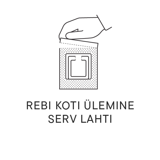 rebi koti ülemine serv lahti