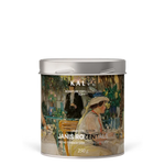 Coffee tin with artistic design and 'Kale' branding on a white background