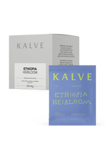 Kalve Ethiopia Heirloom coffee packaging on a white background