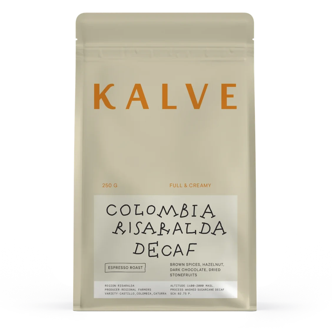 Colombia Risaralda decaf coffee pack