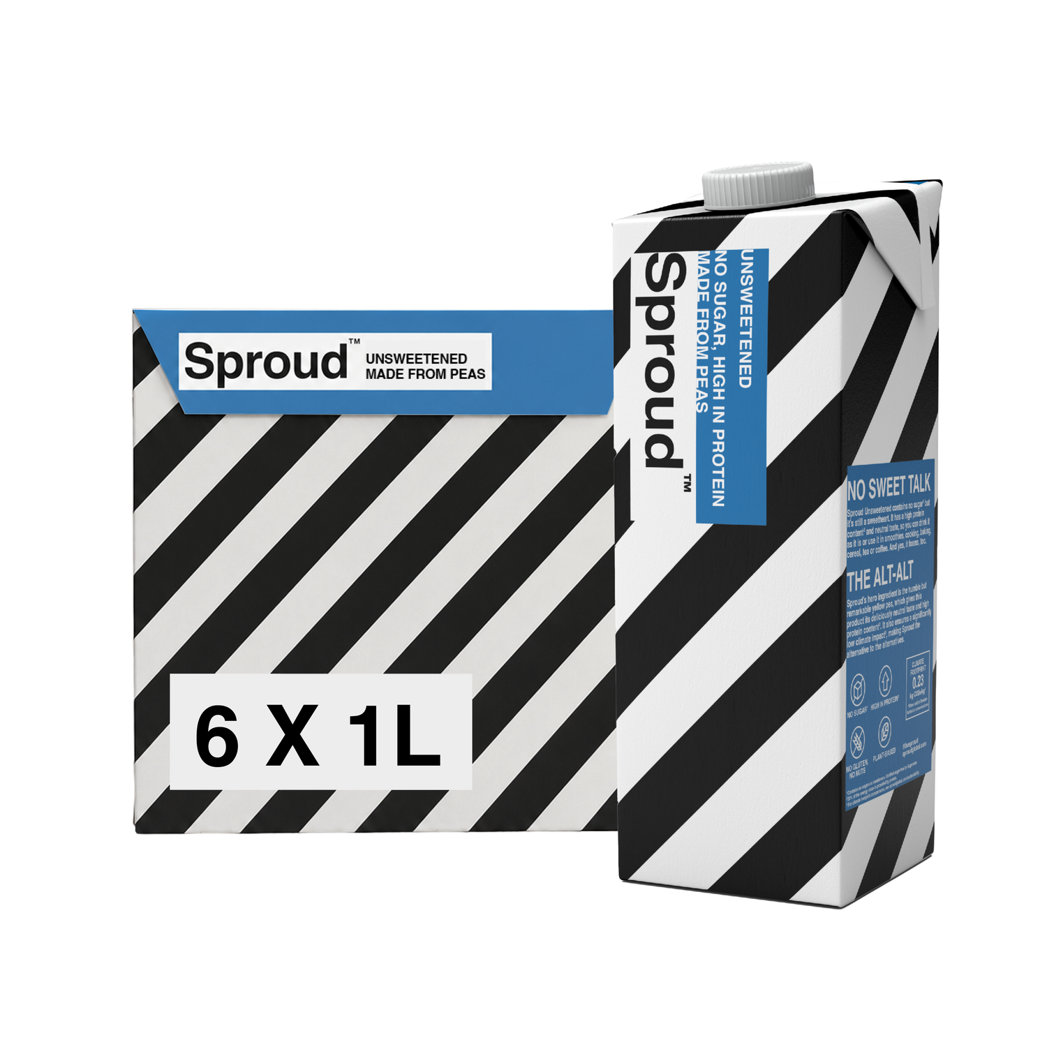 Sproud Unsweetened Six-pack (6x1L)