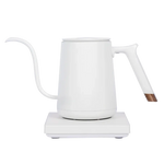 White electric kettle on a white background