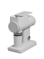White coffee grinder on a white background