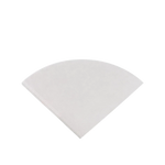 White coffee filter on a white background