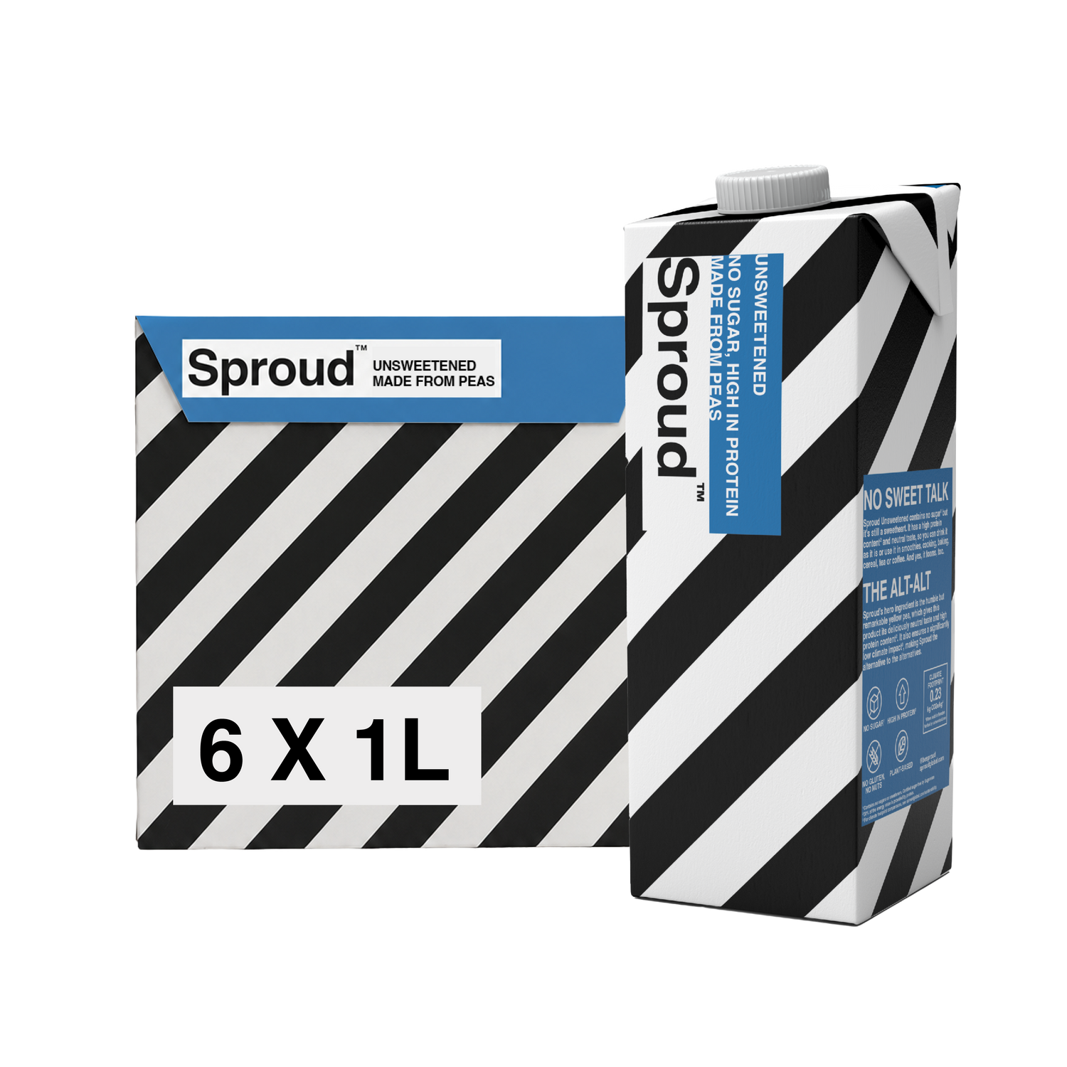 Sproud Unsweetened Six-pack (6x1L)